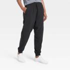 Women's Stretch Mid-rise Woven Moto Pants - All In Motion Black