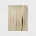 Boys' 4pk Flat Front Stretch Uniform Chino Pants - Cat & Jack Khaki
