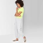 Women's High-rise Cargo Sweatpants - Wild Fable Heather Gray