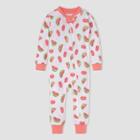 Burt's Bees Baby Baby Girls' Watermelon Pajama Jumpsuit - Light Pink