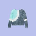 More Than Magic Girls' Boxy Cropped Tie-dye Long Sleeve T-shirt - More Than