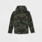Boys' Printed Fleece Hooded Sweatshirt - Cat & Jack Camo Green