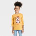 Girls' 'smore-o-saurus Rex' Long Sleeve Graphic T-shirt - Cat & Jack Medium Mustard Yellow