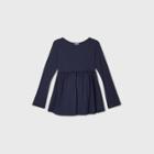 Maternity Long Sleeve Ruffle Babydoll Top - Isabel Maternity By Ingrid & Isabel Navy