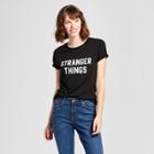 Women's Stranger Things Short Sleeve Graphic T-shirt (juniors') - Black
