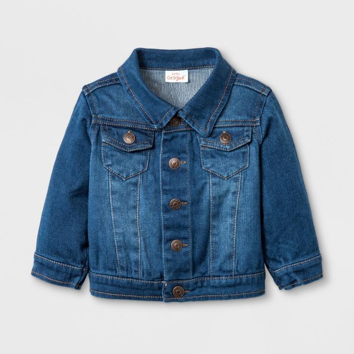 Baby Girls' Jean Jacket - Cat & Jack Denim Wash