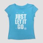 Girls' Disney Wreck-it Ralph Elsa Comfy Squad Short Sleeve T-shirt - Blue