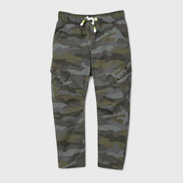 Toddler Boys' Lined Pull-on Pants - Cat & Jack Camo
