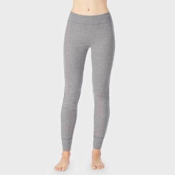 Warm Essentials By Cuddl Duds Women's Waffle Thermal Leggings - Graphite Heather