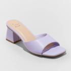 Women's Harlow Mule Heels - A New Day Lavender