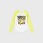 Girls' Nickelodeon Spongebob Painting Long Sleeve T-shirt - Off-white
