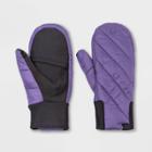 Women's Polyshell Flip Top Mittens - All In Motion Purple