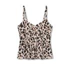 Women's Post Mastectomy Bralette Tankini Top - Kona Sol Animal Print