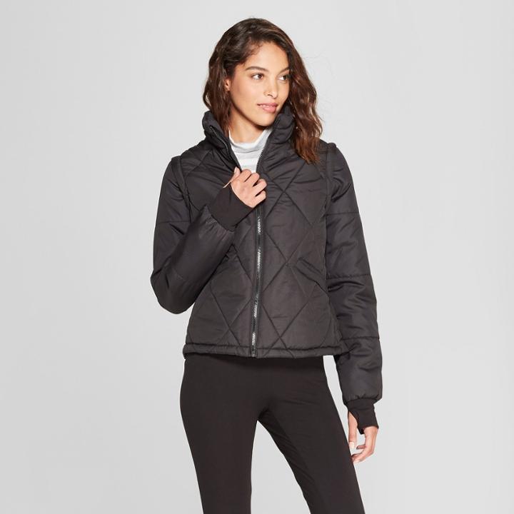 Women's Adaptive Puffer Jacket - A New Day Black