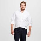 Men's Tall Standard Fit Whittier Oxford Button-down Shirt - Goodfellow & Co White