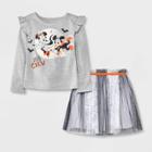 Toddler Girls' Disney Minnie Mouse Solid Tutu Top And Bottom