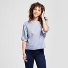 Mossimo Women's Short Bubble Sleeve Blouse -