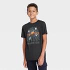 Boys' Short Sleeve 'game On' Graphic T-shirt - All In Motion Black