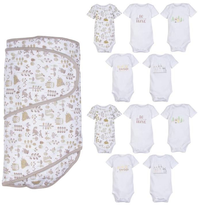 Miracle Blanket Bodysuit Set - Foxes