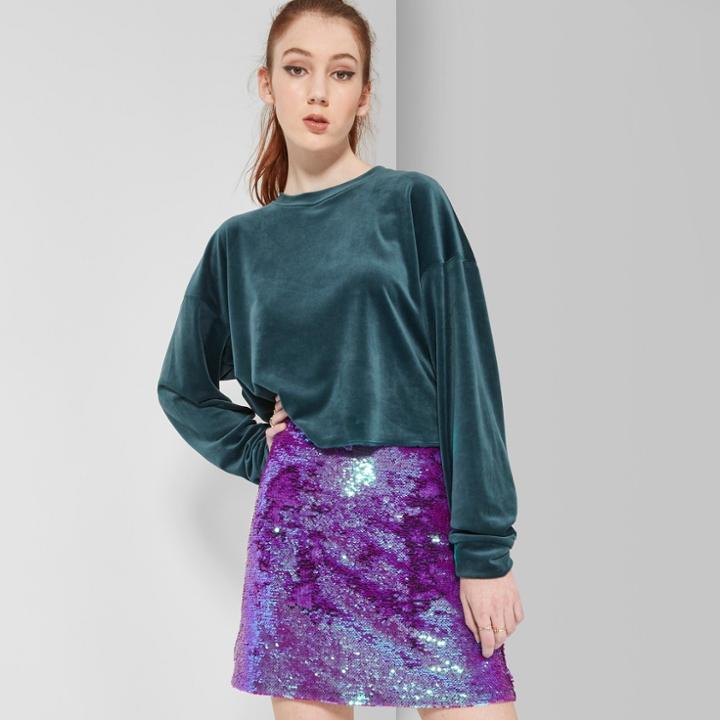 Women's Sequin Mini Skirt - Wild Fable Teal