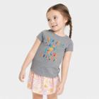 Toddler Girls' 'creative Curious Strong And Unique' T-shirt - Cat & Jack Charcoal Gray