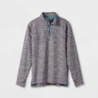 Boys' Soft Gym 1/4 Zip Sweatshirt - All In Motion Heathered Gray