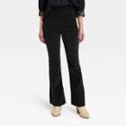Women's High-rise Corduroy Flare Pants - Knox Rose Black