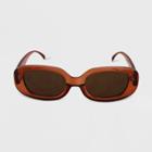 Women's Crystal Oval Sunglasses - Wild Fable Brown