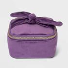 Soft Velvet Sided Jewelry Organizer With Bow - A New Day Purple