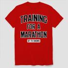 Fifth Sun Men's Short Sleeve Tv Marathon Graphic T-shirt - Red