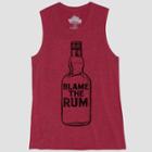 Women's Blame The Rum Graphic Tank Top - Awake Red