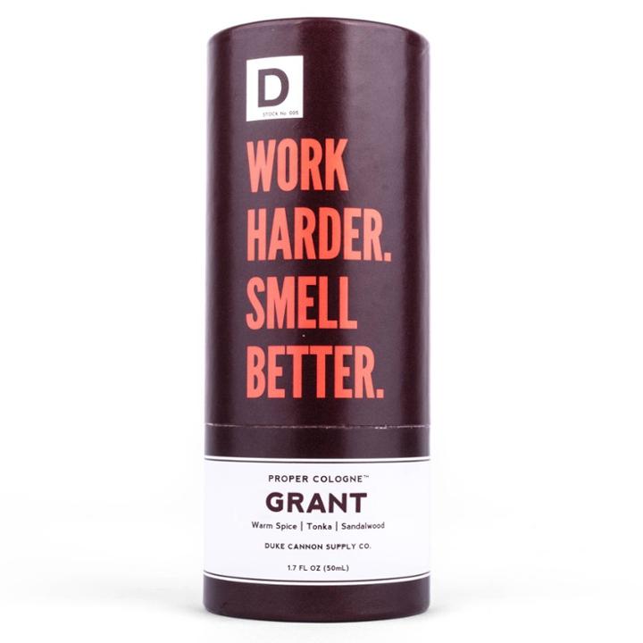Duke Cannon Supply Co. Duke Cannon Grant Proper Men's Cologne Light Musk & Distressed Woods