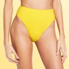 Women's High-waist Textured Bikini Bottom - Stoney Clover Lane X Target Yellow Xxs