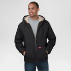 Dickies Men's Duck Sherpa Lined Hooded Jacket Black M, Men's,