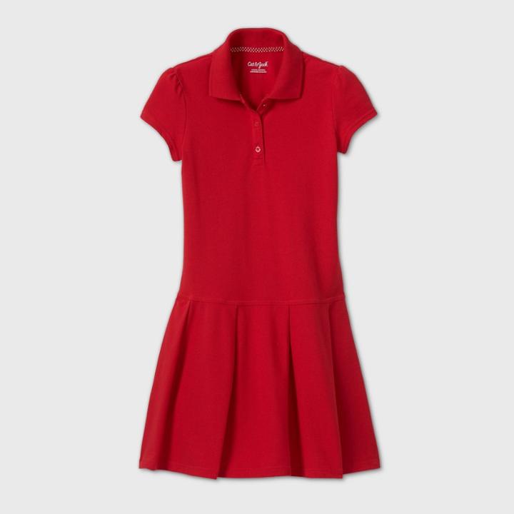 Petitegirls' Short Sleeve Pleated Uniform Tennis Dress - Cat & Jack Red