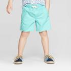 Oshkosh B'gosh Toddler Boys' Pull-on Shorts - Green/aqua 3t, Boy's, Blue