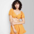 Women's Bra Top - Wild Fable Orange Gingham