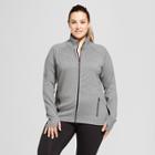 Women's Plus-size Track Jacket - C9 Champion - Dark Gray Heather