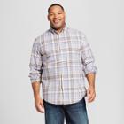 Men's Big & Tall Standard Fit Long Sleeve Northrop Button-down Shirt - Goodfellow & Co