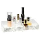11 Section Cosmetic And Jewelry Holder Pave Diamond Design Clear - Laura Ashley, Adult Unisex