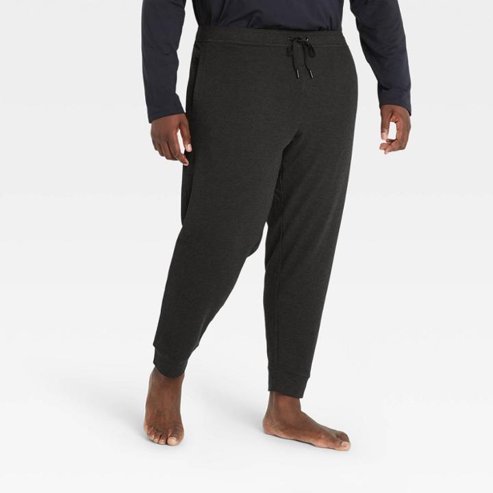 Men's Big & Tall Soft Gym Pants - All In Motion Black