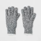Isotoner Women's Smartdri Marled Knit With Sherpasoft Spill Gloves - Gray, Ivory