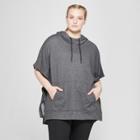 Women's Plus-size Poncho - C9 Champion Black Heather