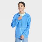 Boys' Zip-up Hooded Sweatshirt - Art Class Blue