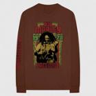 Men's Bob Marley Jammin Long Sleeve T-shirt - Brown