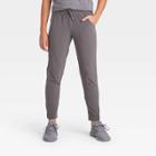 Girls' Stretch Woven Pants - All In Motion Gray Heather Xs, Girl's, Gray Grey