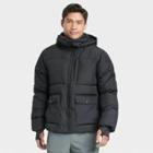 Men's Heavy Puffer Jacket - All In Motion Black