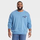 Men's Big & Tall Standard Fit Crewneck Pullover Sweatshirt - Goodfellow & Co Blue