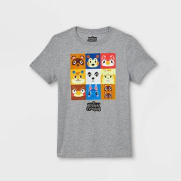 Boys' Animal Crossing Short Sleeve Graphic T-shirt - Gray