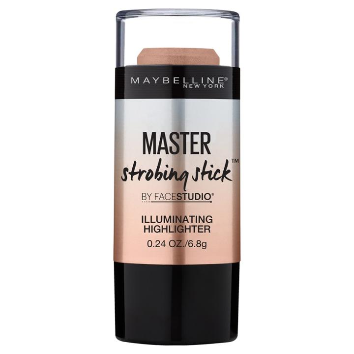 Maybelline Facestudio Master Strobing Stick Illuminating Highlighter 200 Medium Nude Glow 0.24oz, Adult Unisex